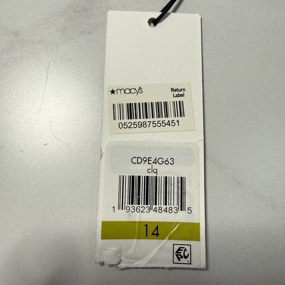 Calvin Klein Leopard Print Shirt Dress Women’s Size 14 Belted Tie Sleeves NEW - Picture 8 of 12